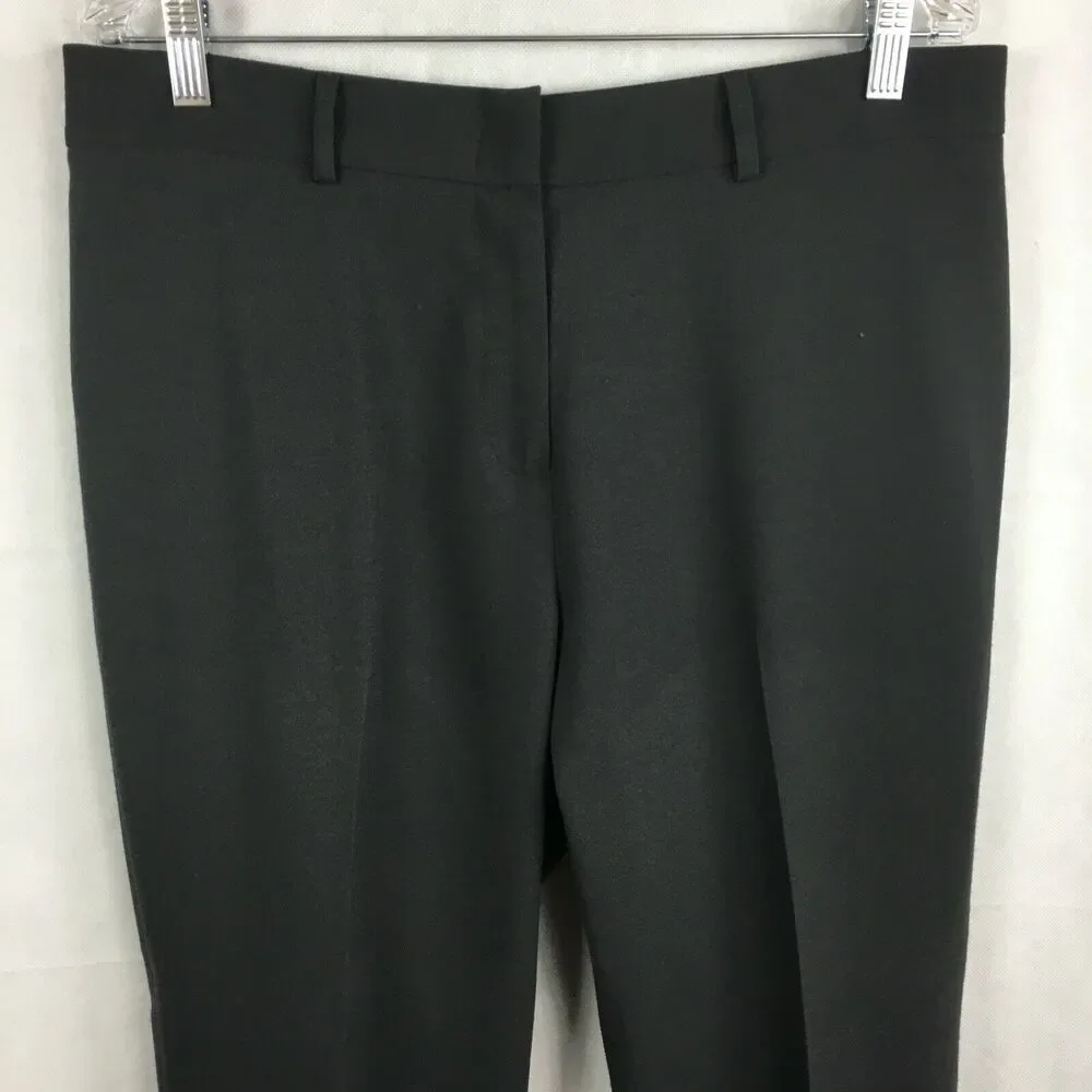 Jenne Maag Pants Womens Sz 14 Black Stretch Trouser Dress Straight Leg - Picture 2 of 11